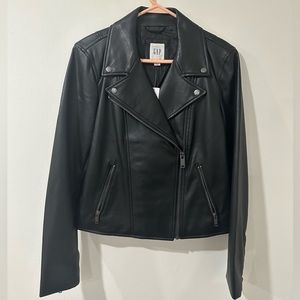 GAP | Faux-Leather Moto Jacket | Biker Jacket | Women’s Small | NWT